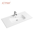 Modern thin square ceramic counter handrinse basin